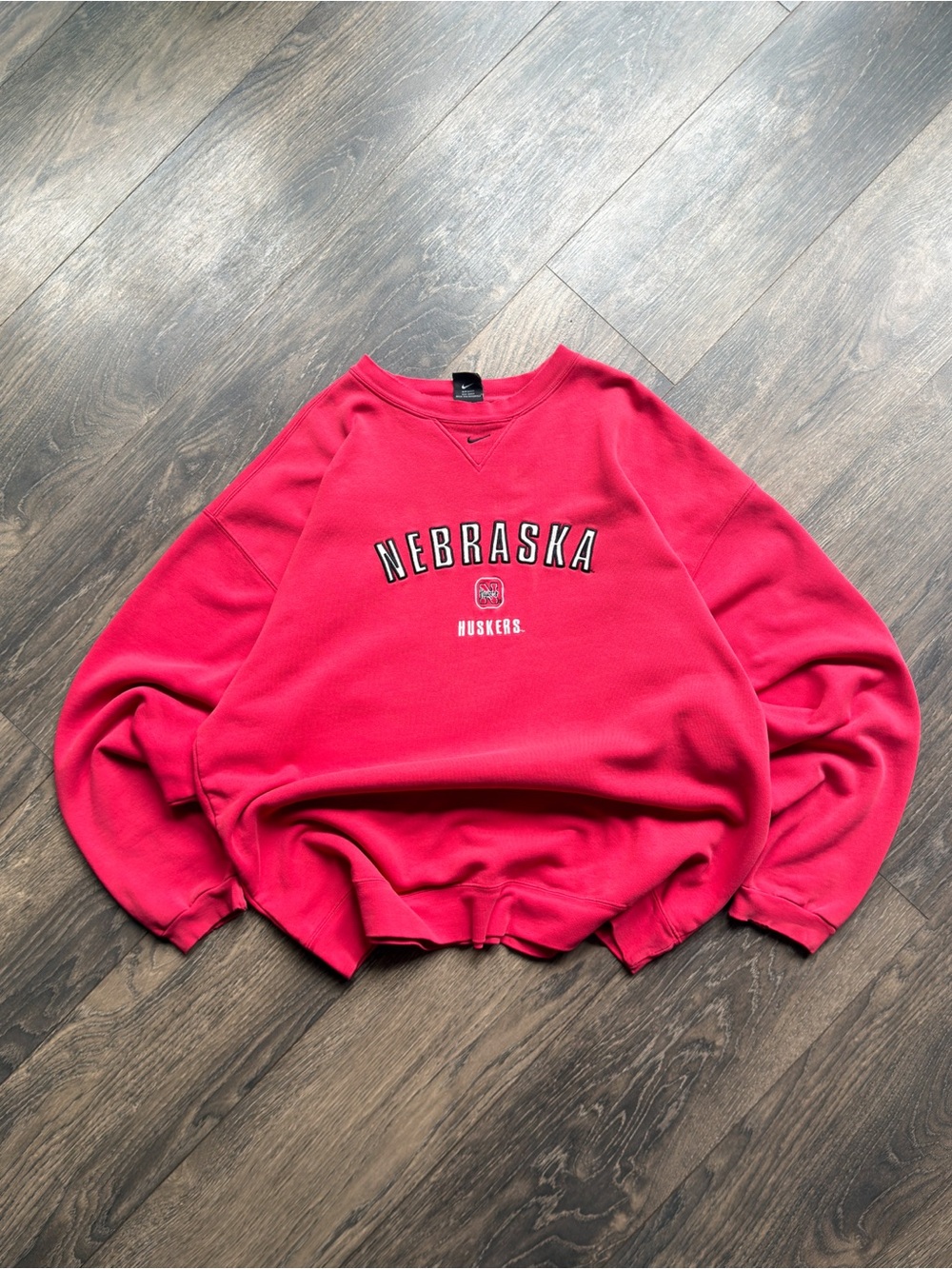 Nike Nebraska Cornhuskers Men’s XL Sweatshirt Red Oversized Vintage Y2K